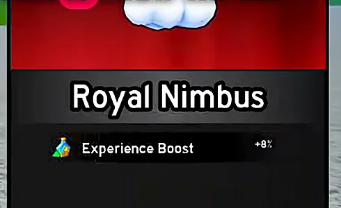 遊戲內物品欄卡片只列出「Experience Boost +8%」(WMadara_Blox 影片 0:22 畫面)