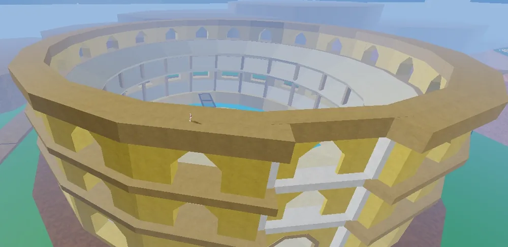 第二海玫瑰王國的競技場（Colosseum），紅髮之王被關在它底下的牢房