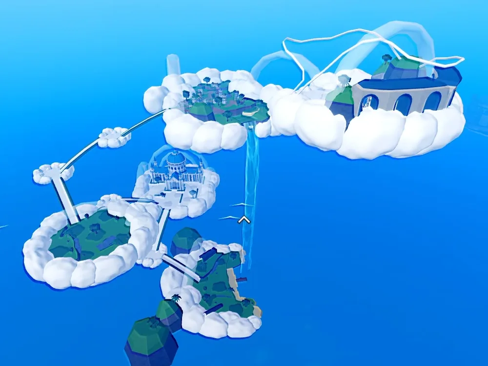 更新 30 改版後的空島（Skylands）全景