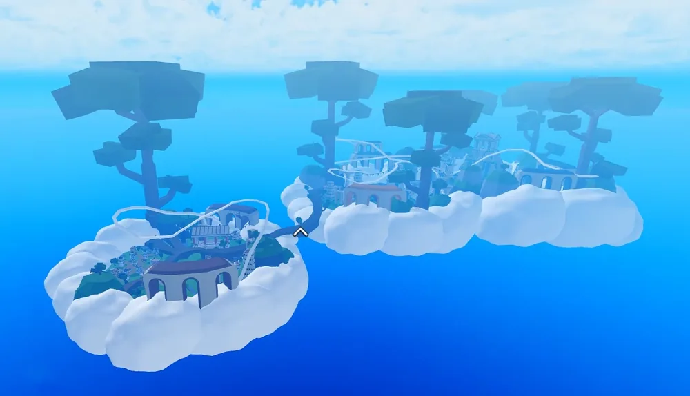 上層空島（Upper Skylands）的遊戲畫面
