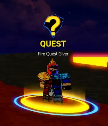 火區任務 NPC（Fire Quest Giver）的遊戲角色圖
