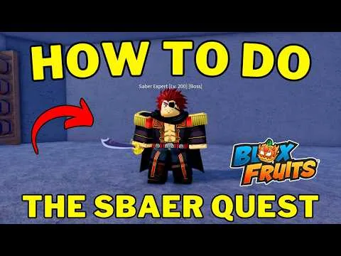影片縮圖：How To Do The Saber Quest in Blox Fruits: Unlock The Saber Sword (Full Guide)