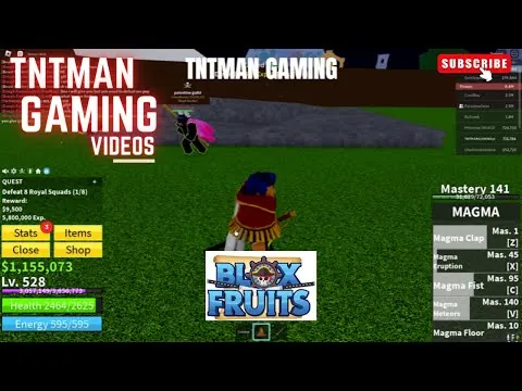 影片縮圖：Roblox Blox fruits Upper Skylands Royal Squads Quest