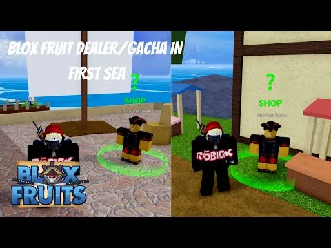 影片縮圖:Blox Fruits Tutorial: Finding Blox Fruits Dealer/Gacha (Zioles) in First Sea!